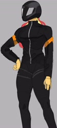 Size: 1822x4096 | Tagged: safe, artist:_ton618_, derpibooru import, sunset shimmer, human, equestria girls, biker, female, helmet, humanized, pony coloring, solo