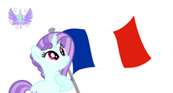 Size: 1276x690 | Tagged: safe, artist:diamant-as, derpibooru import, oc, oc only, flag, france, simple background, solo, transparent background