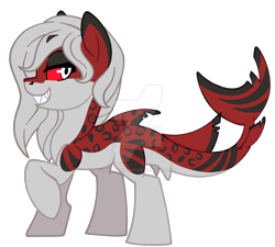 Size: 1280x1152 | Tagged: safe, artist:rohans-ponies, derpibooru import, oc, oc:ashleigh haye, original species, shark, shark pony, deviantart watermark, female, obtrusive watermark, simple background, solo, transparent background, watermark