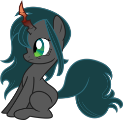 Size: 5564x5437 | Tagged: safe, artist:shootingstarsentry, derpibooru import, oc, oc:nightshade (digimonlover101), changepony, hybrid, female, interspecies offspring, offspring, parent:king sombra, parent:queen chrysalis, parents:chrysombra, simple background, solo, transparent background, vector