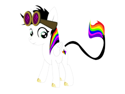 Size: 1024x768 | Tagged: safe, artist:jamesthunder, derpibooru import, oc, oc:lightning bliss, cute, goggles, ocbetes, simple background, transparent background