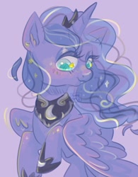 Size: 1000x1280 | Tagged: safe, artist:funkyfurs, derpibooru import, princess luna, alicorn, pony, solo