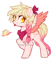 Size: 500x588 | Tagged: safe, artist:cabbage-arts, derpibooru import, oc, oc only, oc:golden dawn, pegasus, pony, female, pegasus oc, simple background, solo, spread wings, tongue, tongue out, transparent background, wings