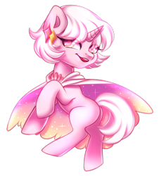 Size: 700x775 | Tagged: safe, artist:cabbage-arts, derpibooru import, oc, oc only, pony, unicorn, cape, clothes, female, horn, simple background, solo, transparent background, unicorn oc