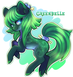 Size: 700x734 | Tagged: safe, artist:cabbage-arts, derpibooru import, oc, oc only, oc:greenbelle, earth pony, pony, earth pony oc, female, simple background, solo, transparent background