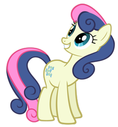 Size: 2360x2541 | Tagged: safe, artist:ikillyou121, derpibooru import, bon bon, sweetie drops, earth pony, pony, .psd available, female, looking up, simple background, smiling, solo, transparent background, vector