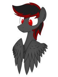 Size: 3000x4000 | Tagged: safe, artist:superderpybot, oc, oc only, oc:serenity, pegasus, bust, pegasus oc, simple background, solo, transparent background