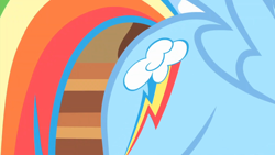 Size: 1920x1080 | Tagged: safe, derpibooru import, screencap, rainbow dash, pegasus, pony, season 1, the cutie mark chronicles, 1080p, close-up, cutie mark, female, mare, pictures of butts, solo