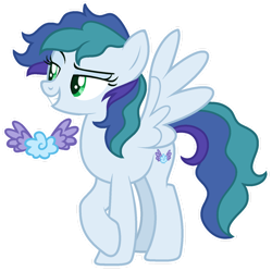 Size: 1280x1273 | Tagged: safe, artist:s0ftserve, derpibooru import, oc, pegasus, pony, female, mare, offspring, parent:rainbow dash, parent:soarin', parents:soarindash, simple background, solo, transparent background