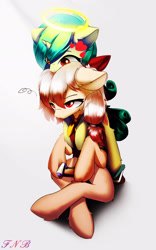 Size: 1200x1920 | Tagged: safe, artist:fnb, derpibooru import, oc, oc:cunben_mapleleaf, oc:seven sister, pony