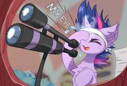 Size: 4096x2769 | Tagged: safe, artist:jfrxd, derpibooru import, twilight sparkle, unicorn twilight, pony, unicorn, it's about time, chest fluff, future twilight, golden oaks library, pain, solo, telescope