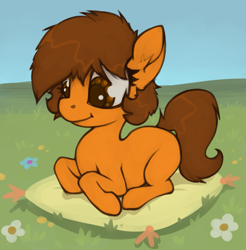Size: 1133x1152 | Tagged: safe, artist:marsminer, derpibooru import, oc, oc only, oc:venus spring, blank flank, cute, female, filly, foal, solo, venus spring actually having a pretty good time