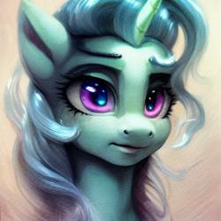 Size: 512x512 | Tagged: safe, derpibooru import, machine learning generated, pony, unicorn, bust, looking at you, portrait, random pony, solo