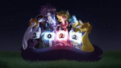 Size: 3840x2160 | Tagged: safe, artist:sparkie45, derpibooru import, oc, oc:cheerful nova, oc:drago cheese, oc:dropper vampire, oc:insa, oc:nico, oc:ray of hope, oc:sparkie, oc:sweet, oc:tama, oc:yuki, alicorn, bat pony, cat, cat pony, dracony, dragon, hybrid, original species, pegasus, pony, unicorn, 2022