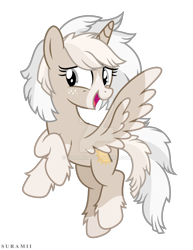 Size: 1920x2485 | Tagged: safe, artist:suramii, derpibooru import, oc, oc only, oc:cuddy, alicorn, pony, deviantart watermark, female, mare, obtrusive watermark, race swap, simple background, solo, transparent background, watermark