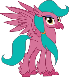 Size: 1306x1460 | Tagged: safe, artist:shadymeadow, derpibooru import, oc, oc:bloody briar, classical hippogriff, hippogriff, female, simple background, solo, transparent background