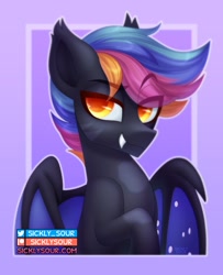 Size: 973x1196 | Tagged: safe, artist:sickly-sour, derpibooru import, oc, oc only, bat pony, pony, bat pony oc, solo