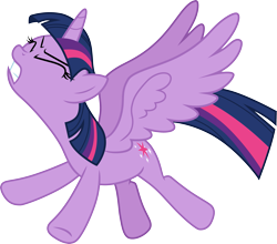 Size: 3405x3000 | Tagged: safe, artist:cloudyglow, derpibooru import, twilight sparkle, twilight sparkle (alicorn), alicorn, horse play, female, mare, simple background, solo, transparent background, vector