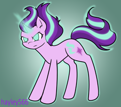 Size: 1878x1668 | Tagged: safe, artist:hayley566, derpibooru import, starlight glimmer, pony, unicorn, female, magic glowing horn, solo