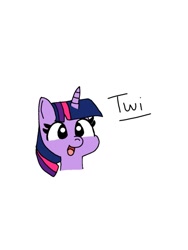 Size: 600x800 | Tagged: safe, artist:beepbeep, derpibooru import, twilight sparkle, pony, unicorn, bust, female, mare, simple background, solo, white background