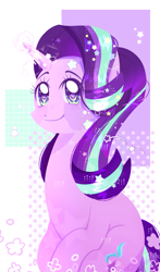 Size: 1175x2000 | Tagged: safe, artist:anubiscatto, derpibooru import, starlight glimmer, pony, unicorn, abstract background, female, solo