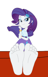 Size: 2600x4100 | Tagged: safe, artist:xebck, derpibooru import, rarity, equestria girls, friendship games, barefoot, base, base used, clothes, feet, female, fetish, foot fetish, foot focus, looking at you, simple background, skirt, soles, solo, stocks, toes, transparent background, vector
