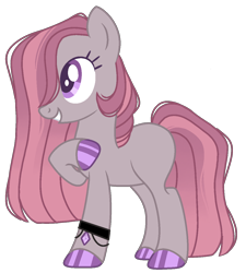 Size: 1134x1262 | Tagged: safe, artist:pixiesimm, derpibooru import, oc, oc only, earth pony, pony, base used, colored hooves, earth pony oc, female, hair over one eye, mare, offspring, parent:big macintosh, parent:marble pie, parents:marblemac, simple background, smiling, transparent background