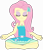 Size: 8303x9545 | Tagged: safe, artist:chrismc373, derpibooru import, fluttershy, equestria girls, bare shoulders, clothes, cute, eyes closed, female, geode of fauna, lotus position, magical geodes, meditating, shyabetes, simple background, sleeveless, smiling, solo, transparent background