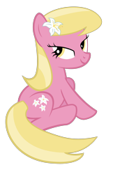 Size: 2000x3085 | Tagged: safe, artist:ispincharles, derpibooru import, lily, lily valley, earth pony, pony, female, flower, flower in hair, mare, simple background, solo, transparent background, vector