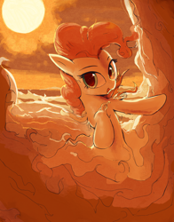 Size: 3000x3828 | Tagged: safe, artist:vultraz, derpibooru import, pinkie pie, earth pony, ghost, ghost pony, pony, undead, female, looking at you, mare, pinktober, solo