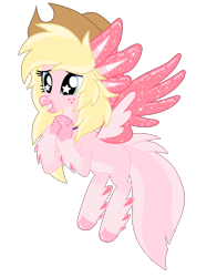 Size: 2314x2951 | Tagged: safe, derpibooru import, oc, oc only, oc:lotl love, hippogriff, axolotl, simple background, solo, starry eyes, transparent background, wingding eyes