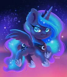 Size: 1050x1200 | Tagged: safe, artist:tsaoshin, derpibooru import, princess luna, alicorn, pony, female, solo