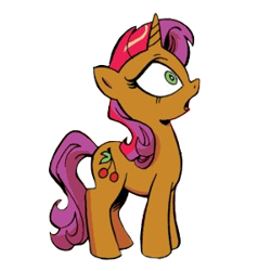 Size: 300x300 | Tagged: safe, derpibooru import, idw, cherry spices, pony, unicorn, comic, cropped, simple background, solo, transparent background