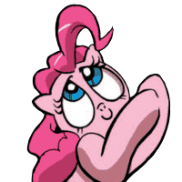 Size: 200x200 | Tagged: safe, derpibooru import, idw, pinkie pie, earth pony, pony, comic, cropped, simple background, solo, transparent background