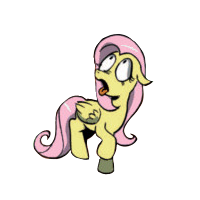 Size: 200x200 | Tagged: safe, derpibooru import, idw, fluttershy, pegasus, pony, comic, cropped, looking up, simple background, solo, transparent background