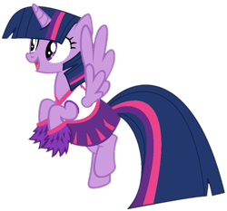 Size: 817x763 | Tagged: safe, artist:statycat, artist:twilyisbestpone, derpibooru import, twilight sparkle, twilight sparkle (alicorn), alicorn, pony, adorkable, base used, cheerleader, cheerleader outfit, clothes, cute, dork, female, flying, mare, pegasus wings, simple background, smiling, solo, spread wings, transparent background, twiabetes, wings