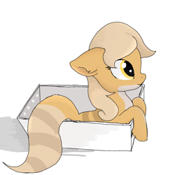 Size: 1000x1000 | Tagged: safe, artist:celedash, derpibooru import, oc, pony, box, eublepharis macularius, pony in a box, simple background, white background