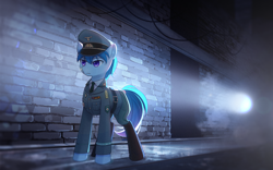 Size: 2400x1500 | Tagged: safe, artist:emeraldgalaxy, derpibooru import, oc, oc:dimitri leonid miyakov, earth pony, pony, clothes, germany, military uniform, police, uniform