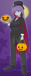 Size: 1668x4071 | Tagged: safe, artist:batipin, derpibooru import, maud pie, human, equestria girls, breasts, clothes, costume, dracula, halloween, halloween costume, holiday, maud pies