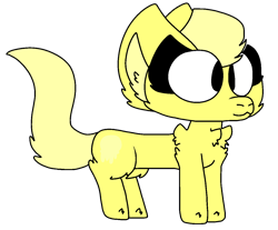 Size: 1287x1064 | Tagged: safe, artist:dolphykitty, derpibooru import, oc, oc:dolphy (dolphykitty), pony, ear fluff, ears, female, fluffy, fur, neck fluff, simple background, solo, transparent background, yellow mane