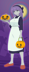 Size: 1668x4071 | Tagged: safe, alternate version, artist:batipin, derpibooru import, maud pie, equestria girls, clothes, costume, halloween, halloween costume, holiday, maid