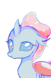 Size: 227x347 | Tagged: source needed, safe, artist:lanlanlc, derpibooru import, ocellus, changeling, beautiful, female, looking at you, lovely, relaxing, smiling, teenager, younger