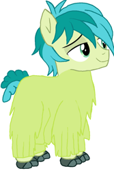 Size: 730x1091 | Tagged: safe, artist:qjosh, derpibooru import, sandbar, yak, male, pony to yak, simple background, solo, species swap, transformation, transformation sequence, white background, yakified