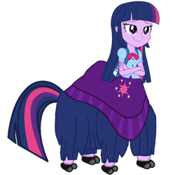 Size: 768x768 | Tagged: safe, artist:jadyellysparkle, derpibooru import, twilight sparkle, taur, equestria girls, female, simple background, solo, transparent background, yaktaur