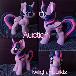 Size: 3464x3464 | Tagged: safe, artist:kuroran, derpibooru import, twilight sparkle, twilight sparkle (alicorn), alicorn, advertisement, irl, photo, plushie, solo