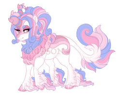 Size: 2900x2300 | Tagged: safe, artist:gigason, derpibooru import, oc, oc:aroma, kirin, female, obtrusive watermark, simple background, solo, transparent background, unshorn fetlocks, watermark