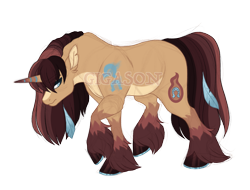 Size: 3021x2300 | Tagged: safe, artist:gigason, derpibooru import, oc, oc:steel step, pony, unicorn, male, obtrusive watermark, simple background, solo, stallion, transparent background, unshorn fetlocks, watermark