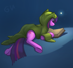 Size: 1878x1768 | Tagged: safe, artist:foxpit, derpibooru import, twilight sparkle, pony, unicorn, book, female, lying down, prone, reading, solo, solo female