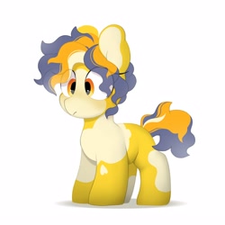 Size: 2500x2500 | Tagged: safe, artist:mochi_nation, derpibooru import, oc, oc only, oc:moth, earth pony, pony, coat markings, eye clipping through hair, female, mare, simple background, solo, white background