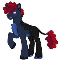 Size: 2394x2509 | Tagged: safe, artist:fcrestnymph, derpibooru import, oc, oc:thunder shock, pony, unicorn, base used, male, simple background, solo, stallion, transparent background